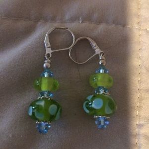 Glass earrings